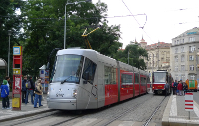 Skoda 14T at Hlavní station